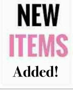 New items added